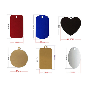 Targhette Decorative in Acciaio Inossidabile a Forma di Animale Domestico, Incisione Personalizzata, Collane in Metallo Vuote, Targhette ID per Cani e Gatti, Vendita all'Ingrosso Personalizzata - Product Image 2