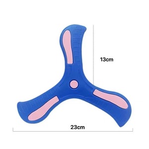 Disques volants en EVA pour enfants, lances à la main, bumerangs en caoutchouc souple à 3 pales pour un retour en <span class=keywords><strong>vol</strong></span> - Product Image 1