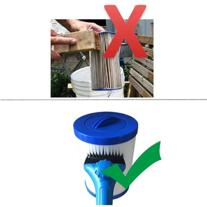 Herramienta de Limpieza para Cartuchos de Filtro de Piscina Dolphin <span class=keywords><strong>Flowclear</strong></span> Aqualite, Cabezal Extraíble Tipo Peine con Accesorio de Manguera de Plástico - Product Image 4