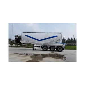 全新3轴40吨/50吨v型气动半卡车拖车，带散装水泥罐粉煤灰水泥散装料仓待售