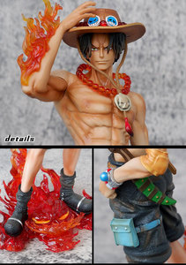 Pirate King Series fait à la main BT Statue modèle PVC Ace flamme support <span class=keywords><strong>Anime</strong></span> poupée décoration cadeaux pour garçons inspiré Animation japonaise - Product Image 4