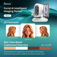Analyseur de peau professionnel de bureau K33 AI intelligent, imagerie faciale 3D, testeur de visage et de cuir chevelu ABS, salon de beauté