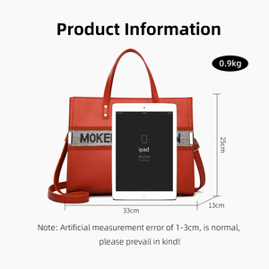 Borse all'ingrosso RZCK Thailand <span class=keywords><strong>Dolce</strong></span> PU per le signore Custom di lusso di grande capacità Orange con paillettes Tote bag con Logo di buona qualità - Product Image 2