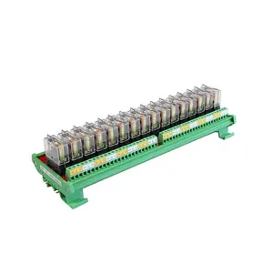 GINRI Electrical JR-16L1 16 Channel Relay Module Relay Board 5V 12V 24V PLC PCB 1NC 1NO Output Board