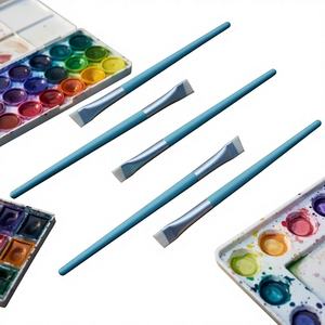 Pinceau éventail en poils synthétiques Yoly avec manche injecté pour le maquillage <span class=keywords><strong>du</strong></span> <span class=keywords><strong>visage</strong></span> - Utilisation quotidienne - Product Image 1