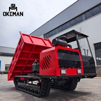 Neuer OKEMAN 5 Tonnen Diesel Euro 5 Linkslenker Raupentransporter Geländegängiger Mini-Raupenkipper 57PS für Landwirtschaft/Bauarbeiten Weltweit Beliebt