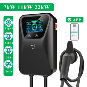 Caricabatterie EV Smart Home a Ricarica Rapida AC Trifase/Monofase 16A 32A 11 kW 22 kW Livello 2 <span class=keywords><strong>GBT</strong></span> Tipo 2 Wallbox per Auto Elettrica - Product Image 1