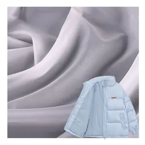 厂家直销最便宜的190T/210T固体素色淡白PFD 100% 涤纶塔夫绸面料二手衣服衬里伞