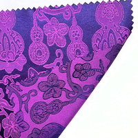 Tissu d'Abaya Imprimé en Gros, Tissu de Vêtement Islamique, Tissu d'Abaya en Satin Jacquard pour Robe et Voile de Femme Musulmane