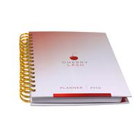 Lieur à 6 anneaux personnalisés de haute qualité, pour journal intime hebdomadaire, agenda, impression couleur, ensemble cadeau