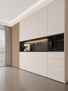 Mobile buffet moderno di lusso su misura per cucina, sala da pranzo e <span class=keywords><strong>soggiorno</strong></span>, in legno bianco - Product Image 4