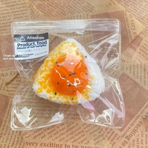 <span class=keywords><strong>Petit</strong></span> <span class=keywords><strong>livre</strong></span> <span class=keywords><strong>rouge</strong></span>, boule de riz au jaune d'œuf, jouet alimentaire de simulation, à pincer, à rebond lent, en caoutchouc TPR, musical - Product Image 4