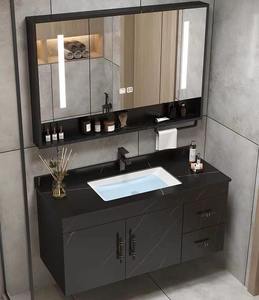 <span class=keywords><strong>Meuble</strong></span>-lavabo flottant personnalisé et élégant <span class=keywords><strong>pour</strong></span> hôtel, <span class=keywords><strong>40</strong></span> pouces, avec quatre tiroirs, comptoir et armoire à motif marbre - Product Image 4