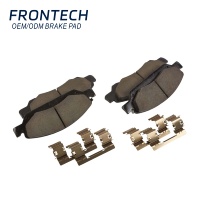 Plaquettes de frein semi-métalliques en céramique à faible teneur en métaux pour Volvo XC90 S60 V60 2010-2016, anti-bruit, en fibre céramique/aramide haute teneur en carbone