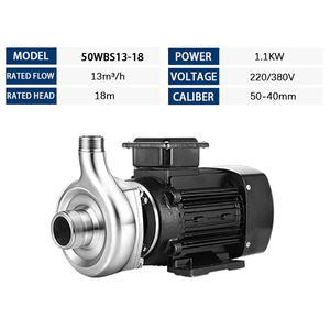 QY Horizontal Single-Stage Centrifugal <b>Pump</b> 0.75kw,1.1kw,1.5kw,3kw Stainless Steel Centrifugal Industry <b>Pumps</b> - Product Image 5