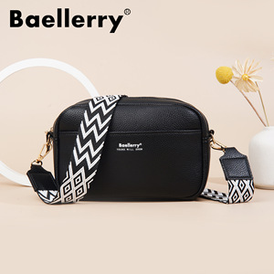 Baelerry Women's Mini Crossbody Bag Black 7 Inch Large Capacity Zipper Closure Everyday Use Portable Style - Product Image 1