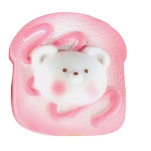 ของเล่นบีบคลายเครียดรูปขนมปังหมี ของเล่นจำลองอาหารแบบคืนตัวช้า ขายส่ง - Product Image 5