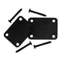 Plaque de renforcement de guitare de haute qualité, noire/dorée/chromée, pour guitare électrique et basse, avec vis