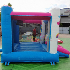 Château gonflable commercial pour enfants, thème licorne, pour fêtes intérieures - Product Image 4