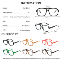 Vente directe d'usine rétro unisexe PC lunettes optiques carré Anti lumière bleue lunettes bloquant pour hommes femmes Logo personnalisé
