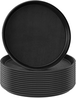Porte-logo personnalisé Plateau de service pour bar Plateau de service pour verre à liqueur en plastique antidérapant