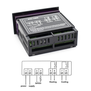 Bộ Điều Khiển Nhiệt Độ Kỹ Thuật Số STC 1000 Bộ Điều Nhiệt Bộ Điều Nhiệt STC-1000 Làm Mát Sưởi Ấm LED 10A 12V 24V 220V Cho Lồng Ấp - Product Image 5