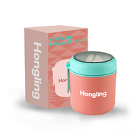 Tasse à petit-déjeuner isotherme Hong Ling en acier inoxydable 316/304 de 530 ml, facile à transporter pour une utilisation en extérieur