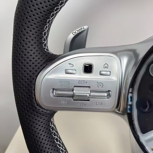 Volant en cuir personnalisé pour <span class=keywords><strong>Mercedes</strong></span> Benz <span class=keywords><strong>AMG</strong></span> W204 W205 W213 W218 W177 W176 W167 W211 C300 C63 C43 - Product Image 3