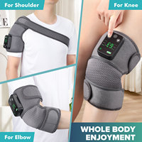 Masseur électrique sans fil pour le genou, soulagement de la douleur, rechargeable, chauffant, vibrant, enveloppant pour le coude et l'épaule, ceinture de massage articulaire