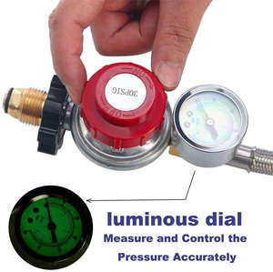 Régulateur de propane à pression réglable tuyau BBQ régulateur de réservoir de propane pour le chauffage domestique - Product Image 6