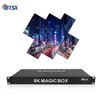 Procesador de Empalme de Video de 6 Canales 8K60, Disposición de Pantalla de Forma Especial, Almacenamiento Integrado de 64 GB, Función de Reproducción de Medios USB