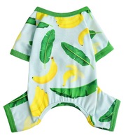 Pyjama pour chien personnalisé motif flamant tropical, combinaison douce et extensible pour animaux de compagnie, vêtements à quatre pattes pour chiots, fabricant