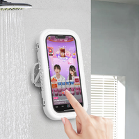 Support mural universel anti-buée pour téléphone de douche, étanche en ABS, avec coussinet adhésif – Offre spéciale