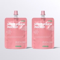 Pochettes souples PE recyclables robustes OEM avec bec verseur, emballage plastique personnalisé pour Vodka, Bière, Soda, Jus, Boissons, Crème capillaire, Lotion
