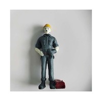 7 piezas de personas profesionales modelo personas figuras en miniatura modelos arquitectónicos modelo de escala humana ABS pueblos de plástico