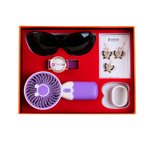 Cross Border <b>Gift</b> Set For Women Mother S Day Summer Fan Watch Jewelry <b>Box</b> - Product Image 4