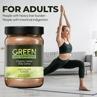 Poudre de superaliments végétaliens Julong OEM à saveur chocolat faible en glucides pour la détoxification et le soutien immunitaire