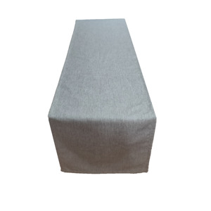 DZQN051-LOW MOQ 13 pollici * 108 pollici poliestere lino solido <span class=keywords><strong>grigio</strong></span> <span class=keywords><strong>RUNNER</strong></span> da tavolo - Product Image 2