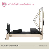 Reformer Pilates en Bois MJD W23A – Machine d'Exercice Durable, Écologique et Réglable avec Demi-Tourne pour la Maison