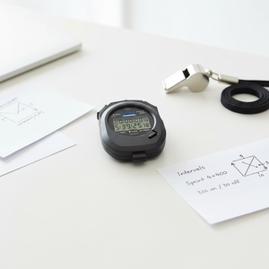 Chronomètre numérique professionnel EMAF à prix abordable, avec mémoire 10 tours, étanche pour la <span class=keywords><strong>natation</strong></span>, sifflet d'entraîneur sportif et écran LCD - Product Image 4