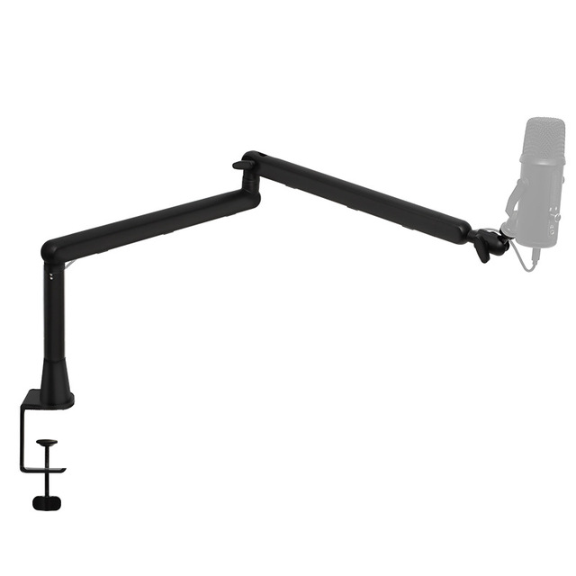 Microphone Desktop Boom Arm Stand 360 Degree Rotating Anti-Shake Universal Foldable Aluminium Alloy Live Streaming Karaoke Phone
