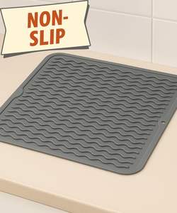 Kitchen Accessories Heat Resistant Silicone Dish Drying <b>Mat</b> Kitchen Counter <b>Draining</b> <b>Board</b> <b>Mat</b> Durable Dish Drying Pad - Product Image 6