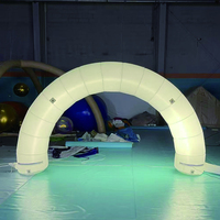 Arche publicitaire gonflable avec éclairage LED en bâche PVC pour entrée, modèle publicitaire