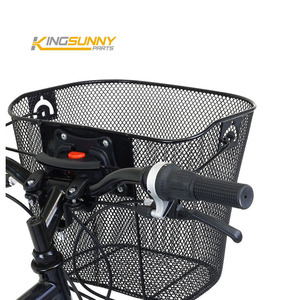 Cestino Anteriore Pieghevole in Metallo <span class=keywords><strong>per</strong></span> Manubrio Bicicletta di Grande Capacità in Filo d'Acciaio Spesso Portaoggetti da <span class=keywords><strong>Bici</strong></span> - Product Image 4