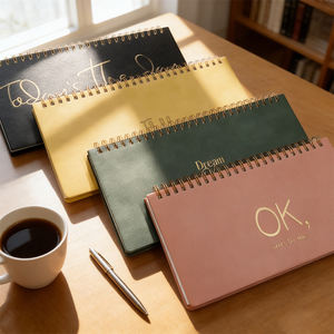 Libretas Personalizadas de Bajo Precio, Mini Bloc de Notas de Tela con Espiral, <span class=keywords><strong>Calendario</strong></span> Semanal Sin Fecha, Organizador de Oficina, Bloc de Notas con Encuadernación Térmica - Product Image 4