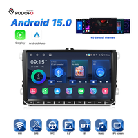 Autoradio Android Podofo 9'' 2Din 2+64G CarPlay/Android Auto sans fil GPS pour Volkswagen/Seat/Skoda/POLO/Touran OEM&ODM