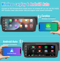 Navigation GPS sans fil pour moto portable de 6,86 pouces avec prise en charge du SDK CARPLAY/Android AUTO Écran tactile Carte du monde Radio