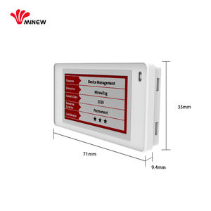Etiqueta Electrónica para Estantes MinewTag de 2.13 Pulgadas, Diseño Delgado, Pantalla de Papel Electrónico de 3 Colores (Plástico ABS, Certificación CE/FCC/ROHS) para Uso en Comercios - Product Image 3