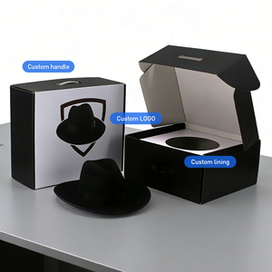 Caja de Embalaje de Cartón con Logotipo Personalizado, Caja de Envío para Sombrero de Vaquero y Gorra de Béisbol, Caja de Sombrero Ecológica para Regalo - Product Image 3