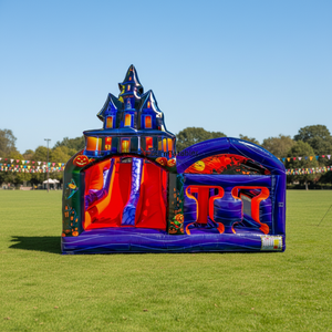 Parque de Juegos Inflable Comercial con Temática de Halloween, Circuito de Obstáculos de Aventura con Castillo Inflable - Product Image 2